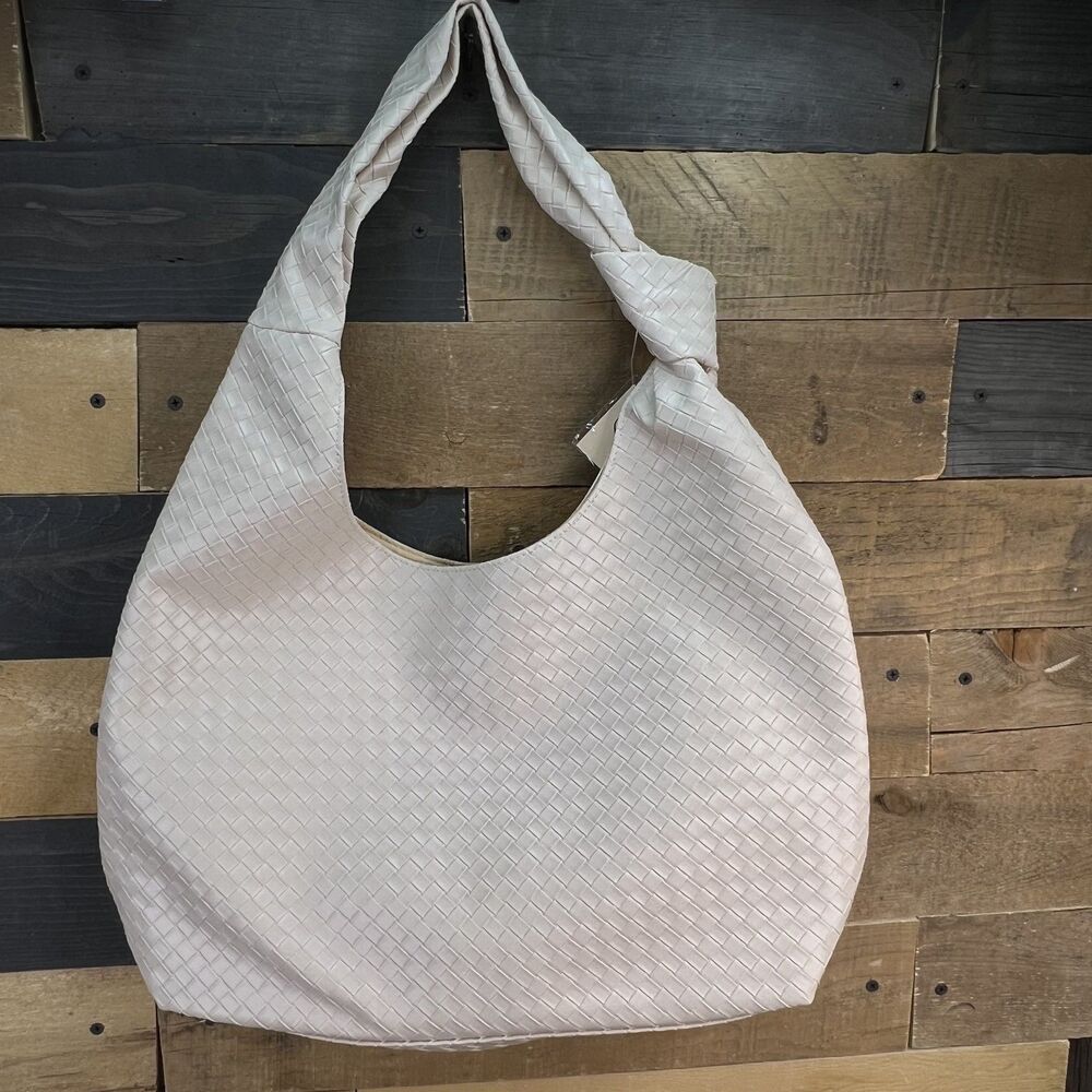 Ulta Mother's Day Knot Handle Tote Bag Purse Cream NEW With Tags